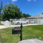 Metal fence and gate